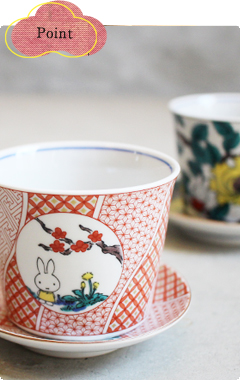 Miffy "sobachoko(Buckwheat Inoguchi)" kutani-yaki