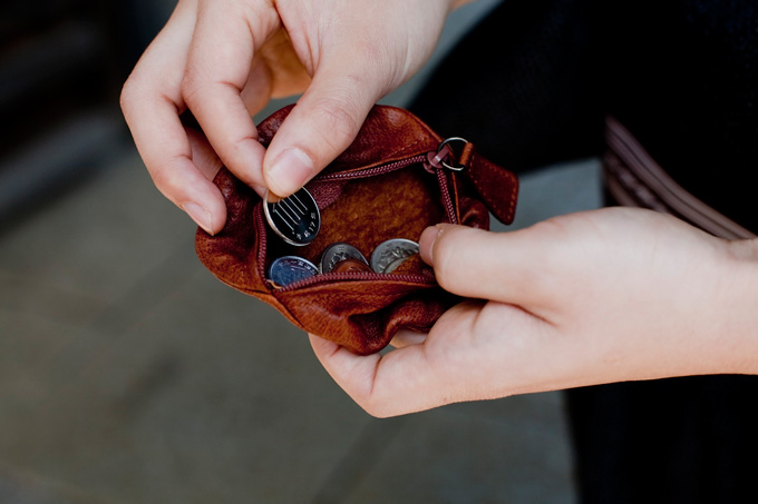 Senbei Coin Purse　|| with laver