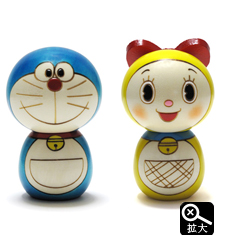 ドラえもん＆ドラミちゃんこけし : 東京キッチュ ユニークな和雑貨土産