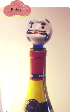 Daruma wine stoppers