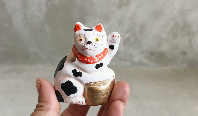 丸〆猫(まるしめのねこ) 今戸焼人形